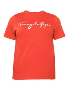 Tommy Hilfiger Curve Tričko červená / bílá