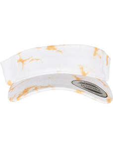 Flexfit Batikovaná čepice zakřiveného hledí oranžová/bílá