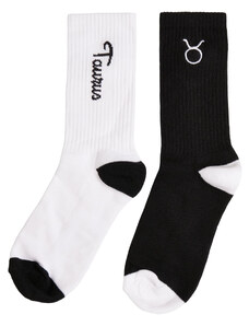 MT Accessoires Zodiac Ponožky 2-balení černo/bílý taurus