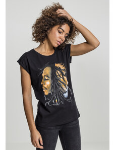 MT Ladies Dámské tričko Bob Marley Lion Face černé
