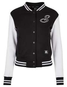 Starter Black Label Dámská bunda Starter Sweat College Jacket černo/bílá
