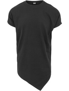 UC Men Asymetrické dlouhé černé tričko