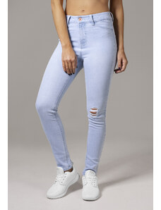 UC Ladies Dámské úzké džínové kalhoty s vysokým pasem - modré