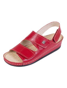 Buxa Dámské kožené sandály BZ215 - Červená