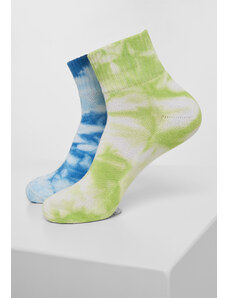 Urban Classics Accessoires Kravata Dye Socks Short 2-Pack zelená/modrá