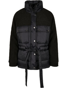 UC Ladies Dámská bunda Sherpa Mix Puffer Jacket černá