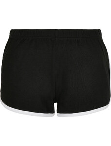 UC Ladies Dámské organické Interlock Retro Hotpants černo/bílé