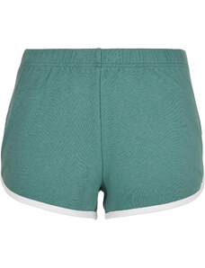 UC Ladies Dámské organické Interlock Retro Hotpants bledělistá/bílá