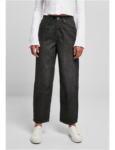UC Ladies Dámské džínové kalhoty s vysokým pasem - černé
