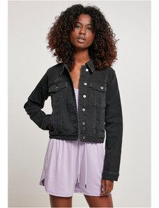 UC Ladies Dámská organická džínová bunda černá sepraná