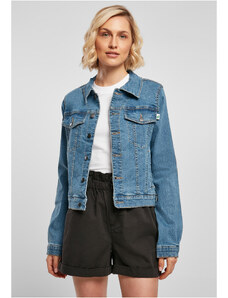 UC Ladies Dámská organická džínová bunda čirá modrá sepraná