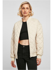UC Ladies Dámská oversized Diamond Quilted Bomber Jacket softseagrass