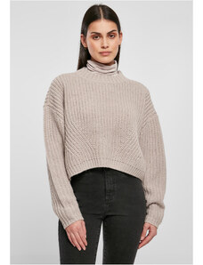 UC Ladies Dámský široký oversize svetr v teple šedé barvě