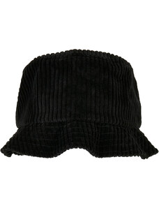 Flexfit Velký manšestrový klobouk černý