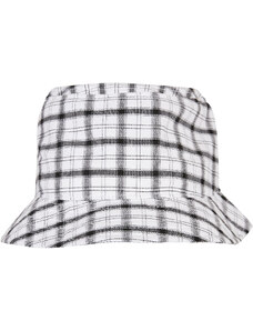 Flexfit Check Bucket Hat bílá/šedá