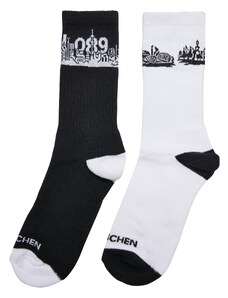 MT Accessoires Major City 089 Ponožky 2-balení černá/bílá