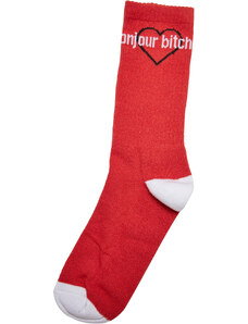 MT Accessoires Bonjour Bitches Socks 3-Pack black/white/red