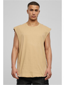UC Men Otevřené tričko bez rukávů v béžové barvě