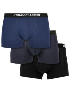UC Men Organické boxerky 3-balení tmavě modré+námořnické+černé