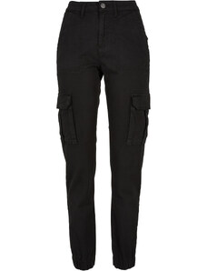 UC Ladies Dámské užitkové kalhoty z bavlněného kepru černé