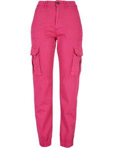 UC Ladies Dámské bavlněné kalhoty Cotton Twill Utility Ibiškus růžové