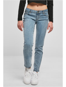 UC Ladies Dámské rovné džínové kalhoty s nízkým pasem - modré