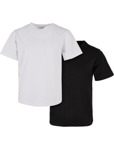 Urban Classics Kids Chlapecké organické základní tričko 2-balení bílá/černá