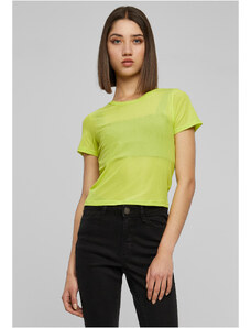UC Ladies Dámské krátké síťované tričko mražené žluté