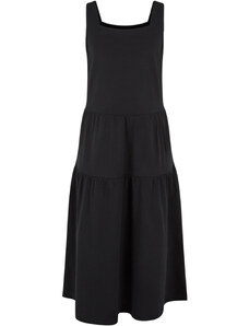 Urban Classics Kids Dívčí šaty 7/8 Length Valance Summer Dress - černé