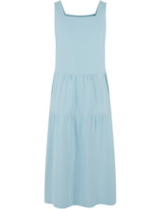 Urban Classics Kids Dívč šaty 7/8 Length Valance Summer Dress - modré