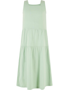 Urban Classics Kids Dívčí šaty 7/8 Length Valance Summer Dress - zelené