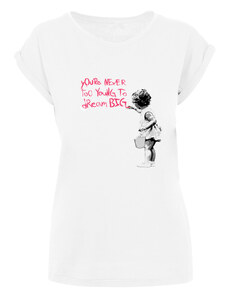 Merchcode Ladies Dámské tričko Dream Big bílé
