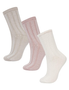 DEFACTO Woman 3 Piece Cotton Long Socks