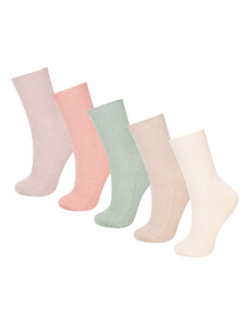 DEFACTO Woman 5 Piece Cotton Long Socks