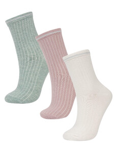 DEFACTO Woman 3 Piece Cotton Long Socks