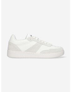 Kožené sneakers boty A.P.C. Plain PUAAW-M56112 WHITE bílá barva