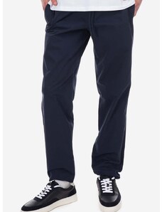 Bavlněné kalhoty A.P.C. New Kaplan tmavomodrá barva, jednoduché, COGBM-H08354 MARINE