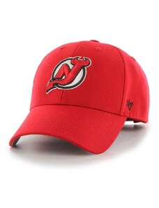 Čepice s vlněnou směsí 47brand NHL New Jersey Devils červená barva, s aplikací, H-MVP11WBV-RD