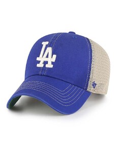 Kšiltovka 47brand MLB Los Angeles Dodgers tmavomodrá barva, vzorovaná, B-TRWLR12GWP-RYC