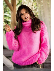 Fashionweek Oversized golfový svetr,pletený rolák DEMI