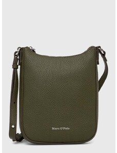 Kožená kabelka Marc O'Polo zelená barva, 40219650701109
