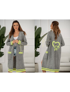 Fashionweek Unikátní,luxusní dlouhý pletený kabát,svetr SERCA