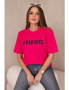 Fashionweek Tričko bavlněné s potiskem No Bad Days K9811