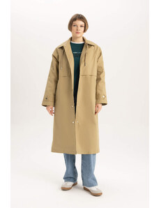 DEFACTO Relax Fit Hooded Trench Coat