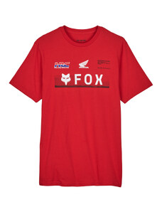 Pánské triko Fox Fox X Honda Prem Ss Tee - Flame Red