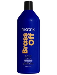 MATRIX Total Results Brass Off Shampoo 1000ml - šampon pro blond a melírované vlasy