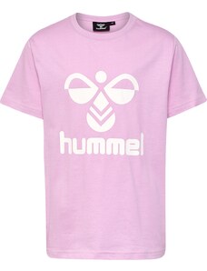 Hummel Tričko 'Tres' světle růžová / bílá