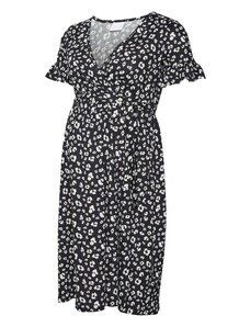 MAMALICIOUS Letní šaty 'HAZELA TESS' černá / bílá