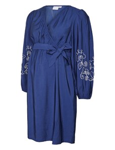 MAMALICIOUS Šaty 'Nanaz Tess' tmavě modrá / přírodní bílá