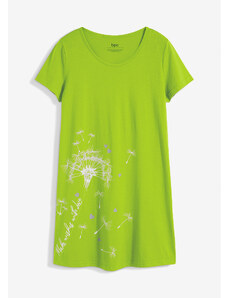 bonprix Noční košile z udržitelné bavlny Zelená
